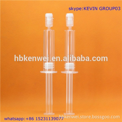 interesting products 2016 Transparent plastic cosmetic containers and bottles 10ml in syringe shape